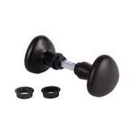 LOCINOX 3006RB – hliníková dveřní koule na dveře a křídlové branky, otočná, černá