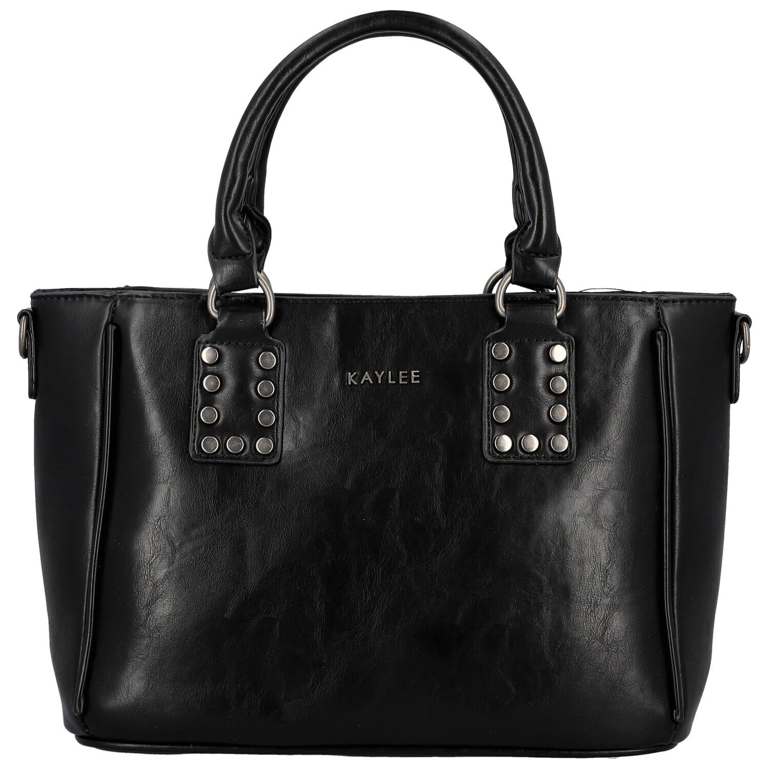 Trendy dámská koženková kabelka do ruky Liliane, černá