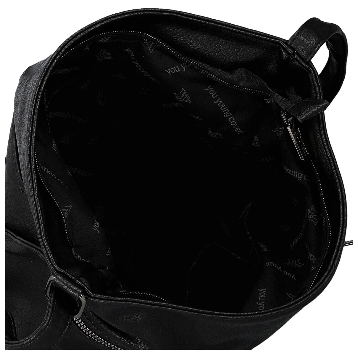 Stylová dámská koženková crossbody kabelka Olbba, černá new