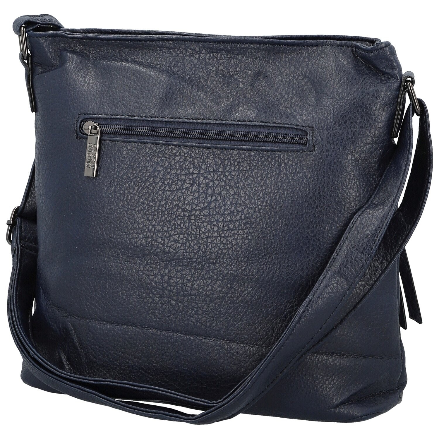 Trendy dámská koženková crossbody kabelka Westa, tmavě modrá new