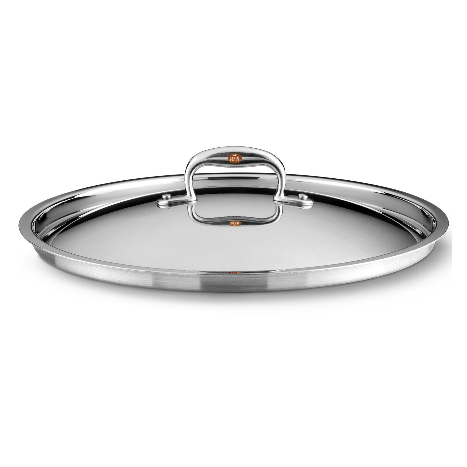 Poklice CON CUORE 24 cm, stříbrná, měď, Ruffoni