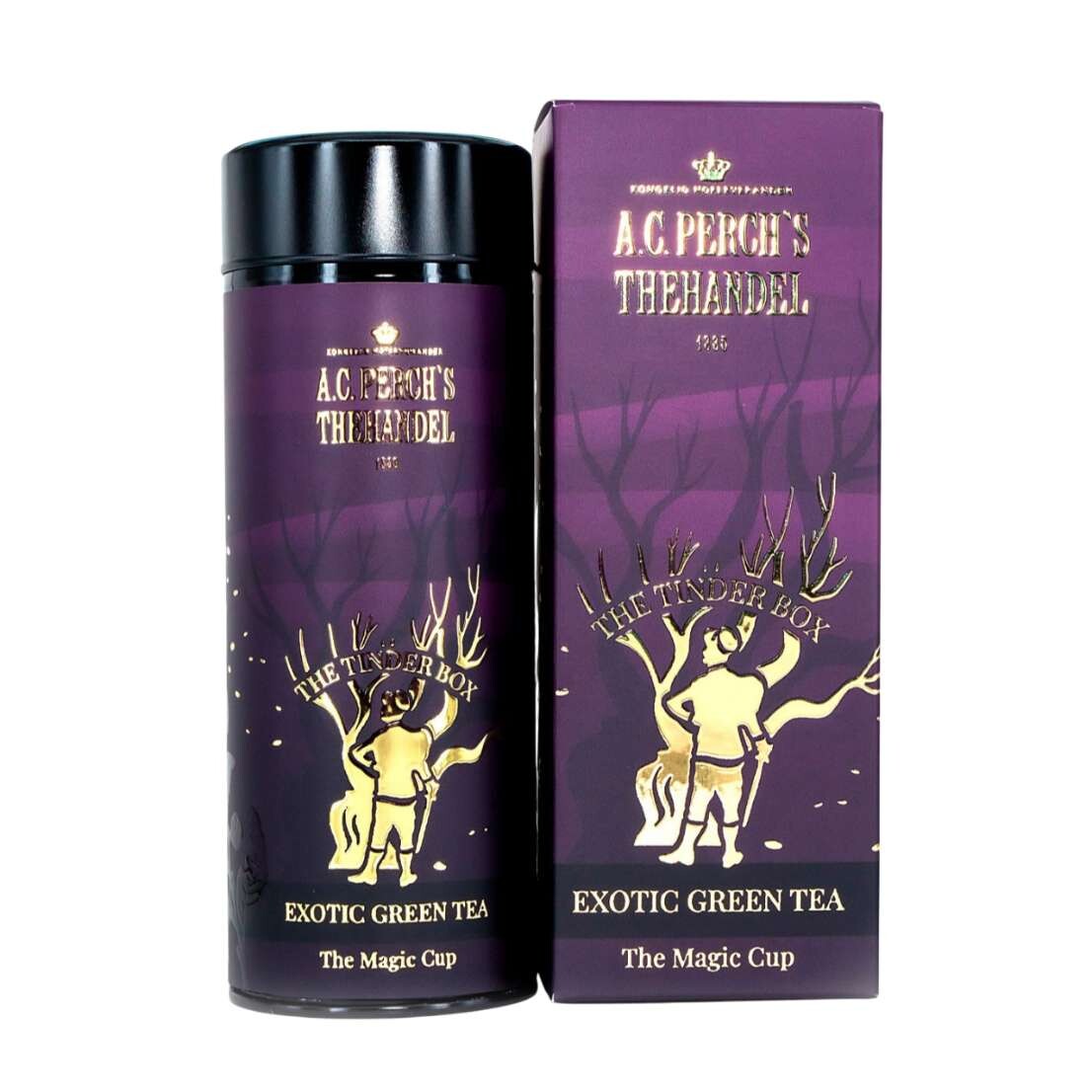 Zelený čaj ICONICS THE TINDER BOX 90 g, plechovka, A.C. Perch's Thehandel