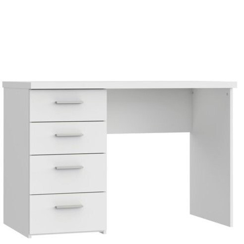 Psací stůl TEINN se čtyřmi šuplíky, bílá - II. jakost, POUZE OSOBNÍ ODBĚR