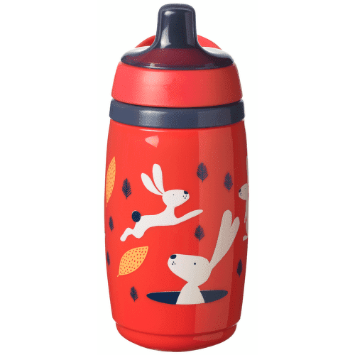 Tommee Tippee Termohrnek červený 266ml 12m+