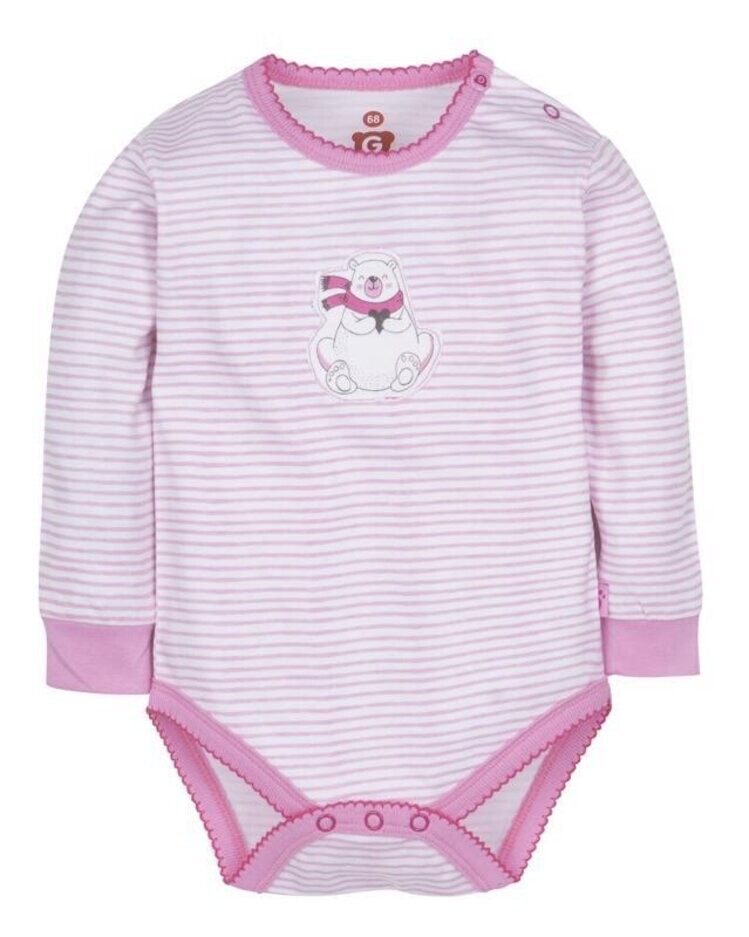 G-MINI Body dl. rukáv děvče Medvídek pásek 104 cm