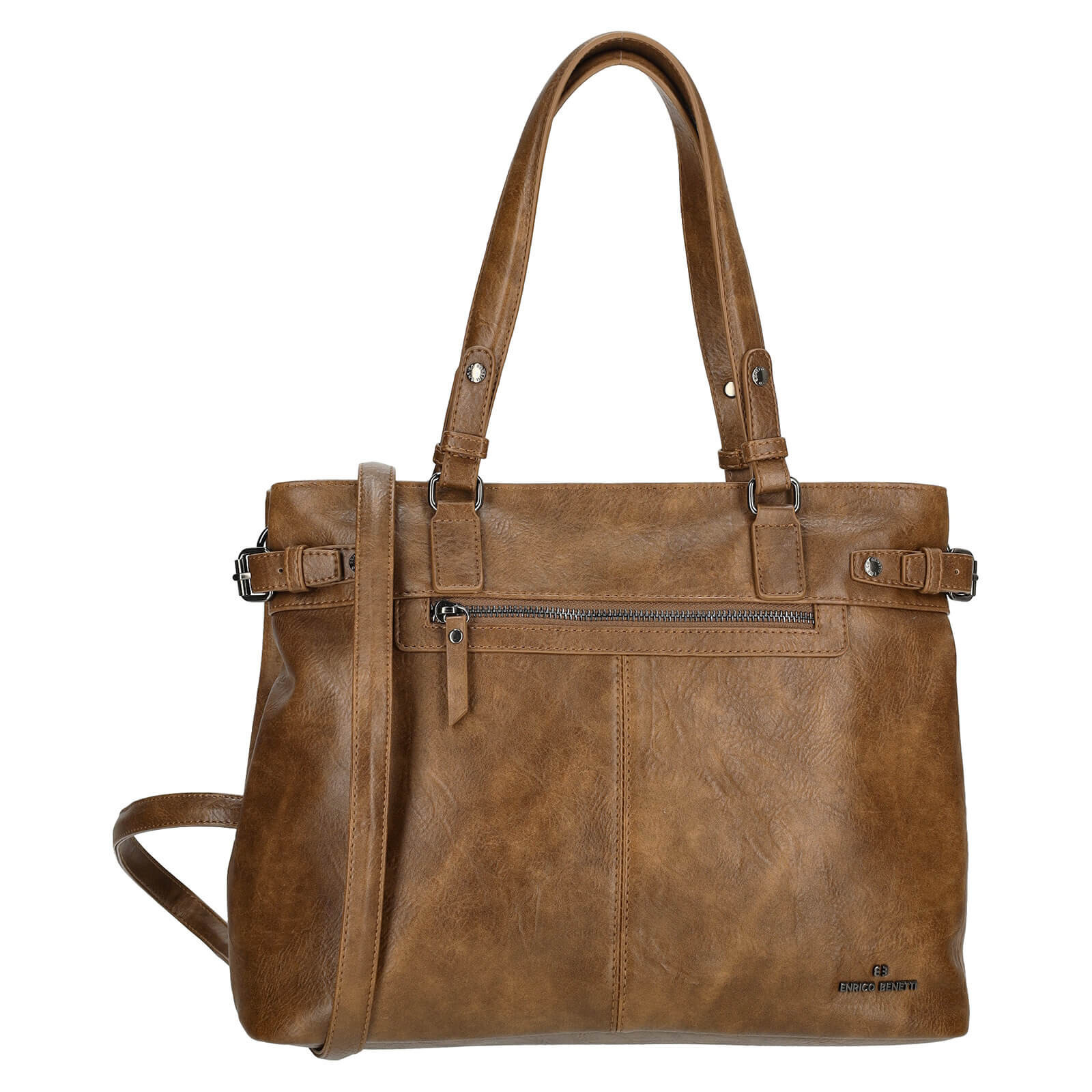 Elegantní dámská kabelka Enrico Benetti Devila - koňak