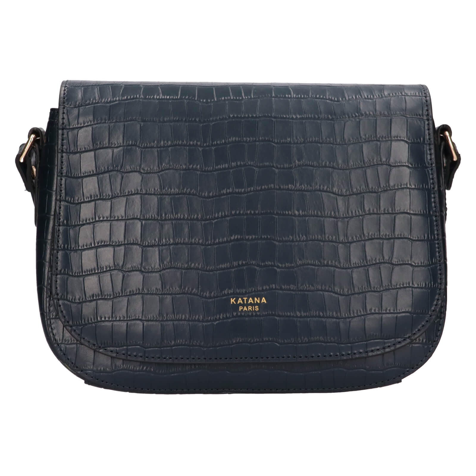 Kožená dámská crosbody kabelka Katana Alieta - modrá