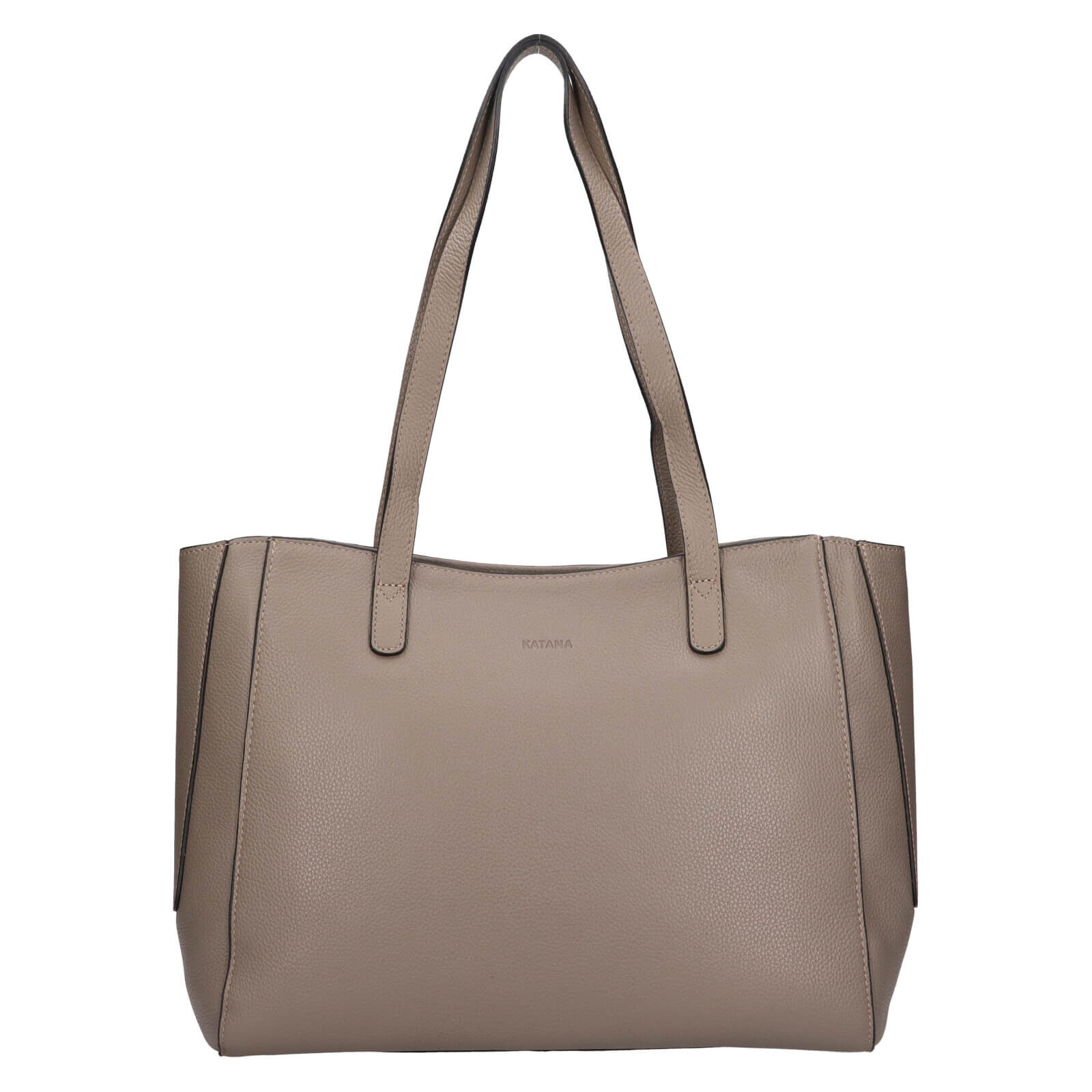 Elegantní dámská kožená kabelka Katana Petti - šedá