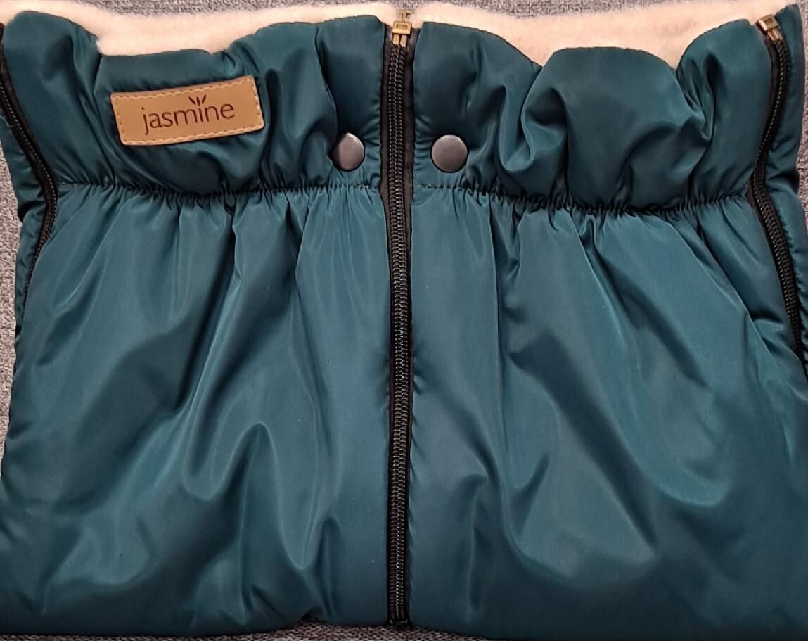 Rukávník 2v1 z ovčí vlny Ovečka - Smaragd