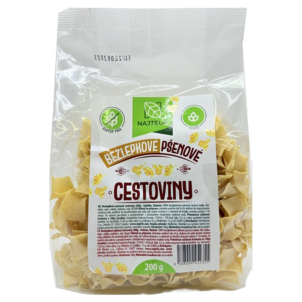 NAJTELO Bezlepkové pšeničné vějířky 200 g