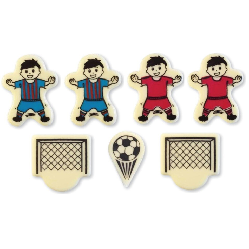 Hospodyňkám.cz Čokoládová dekorace Fotbalisté set