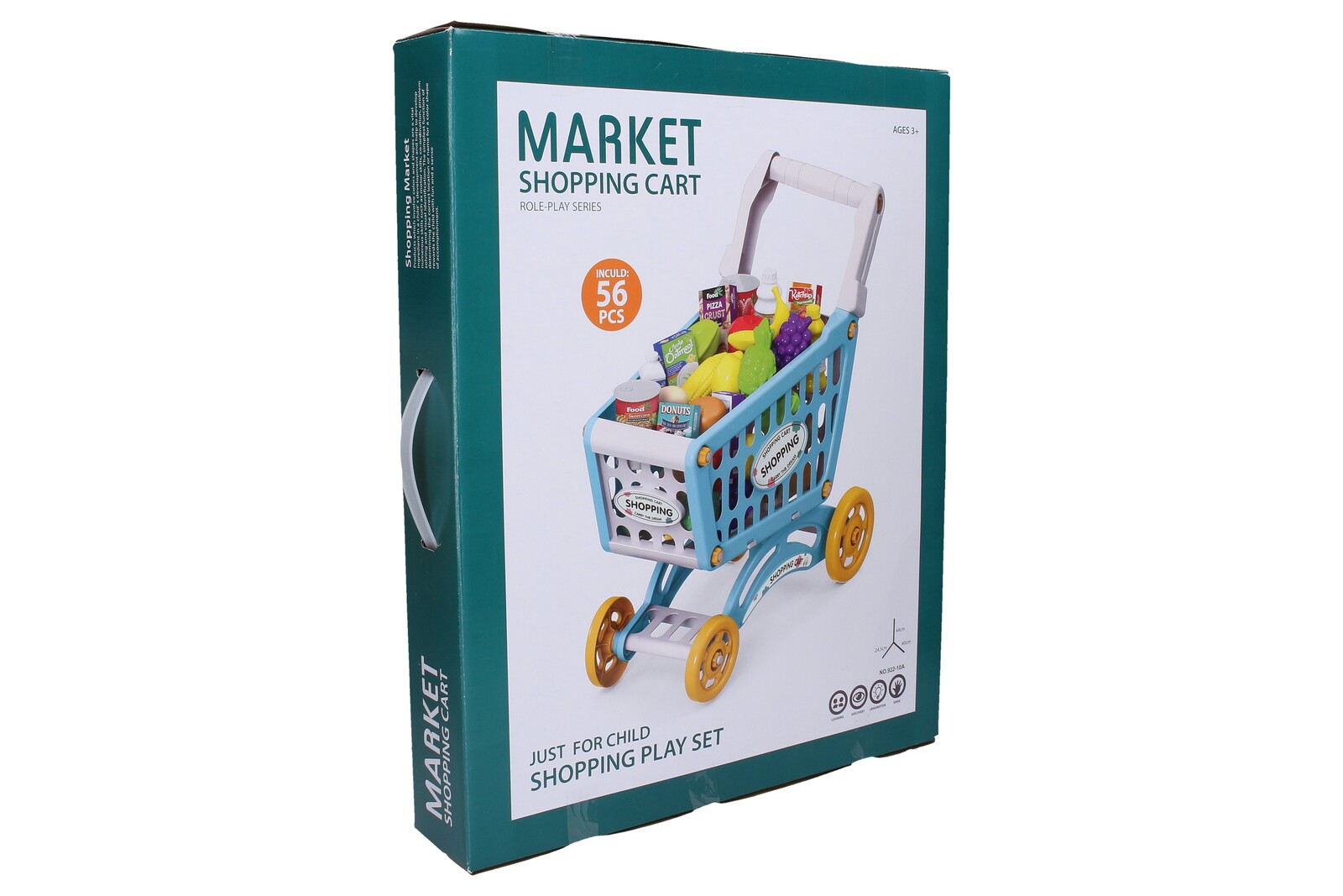 Nákupní vozík s potravinami 44 cm - II. jakost