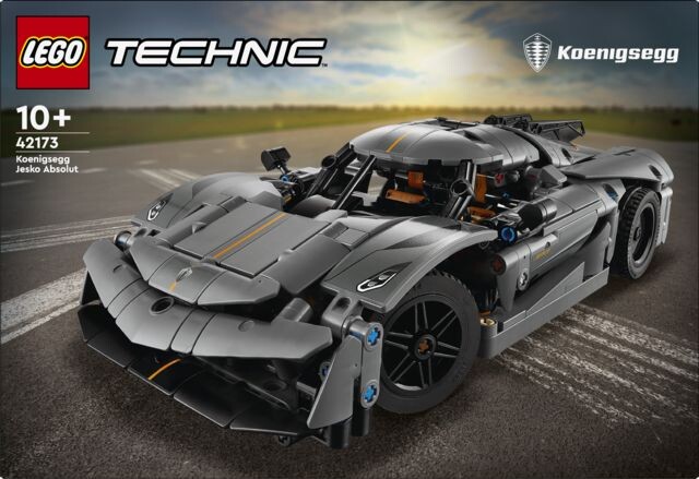 LEGO® Technic 42173 Šedé hyperauto Koenigsegg Jesko Absolut - II.jakost