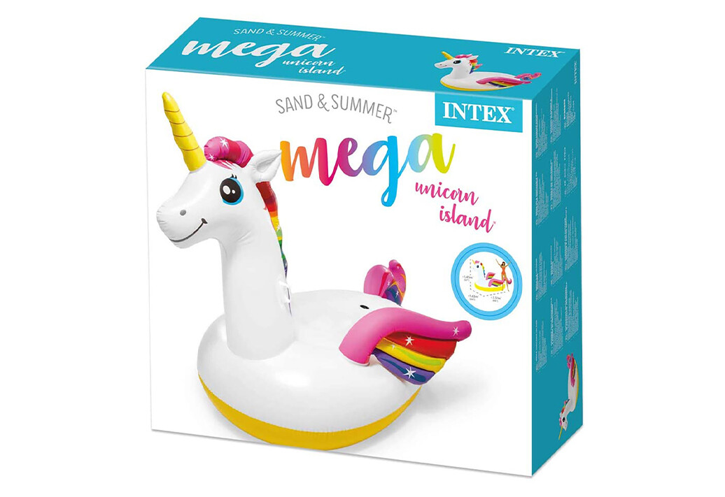 57561NP Nafukovací jednorožec s úchyty - II. jakost