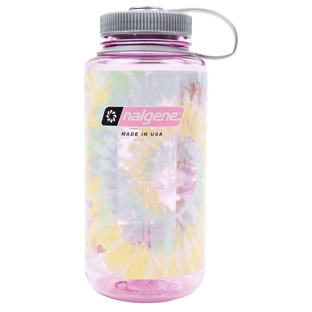Nalgene Wide Mouth Sustain 1000 ml Cosmo/Platinum Tie Die 661195005456