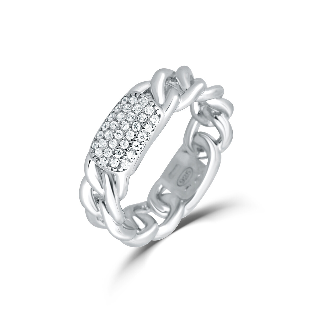 Prsten se syntetickými kameny 126-625-0361 52