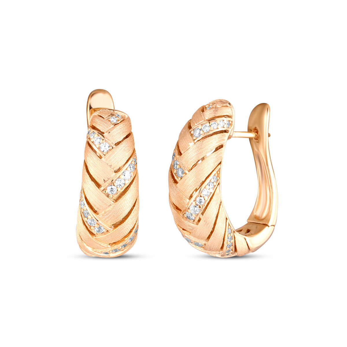 Náušnice se syntetickými kameny 636-625-010600 11.40g