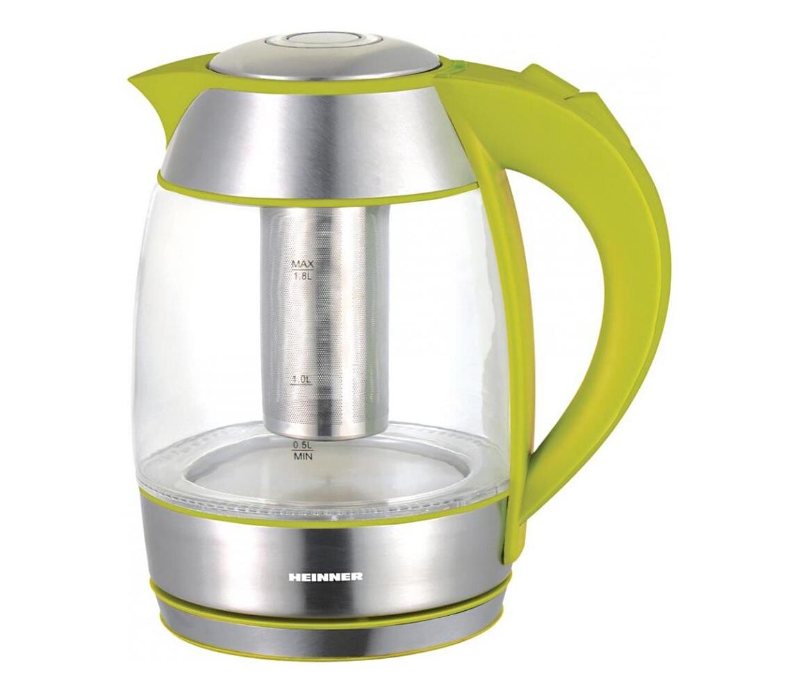 Heinner HEK-TF2200GR - Rychlovarná konvice 1,8 l 2200W/230V zelená/matný chrom HEK-TF2200GR