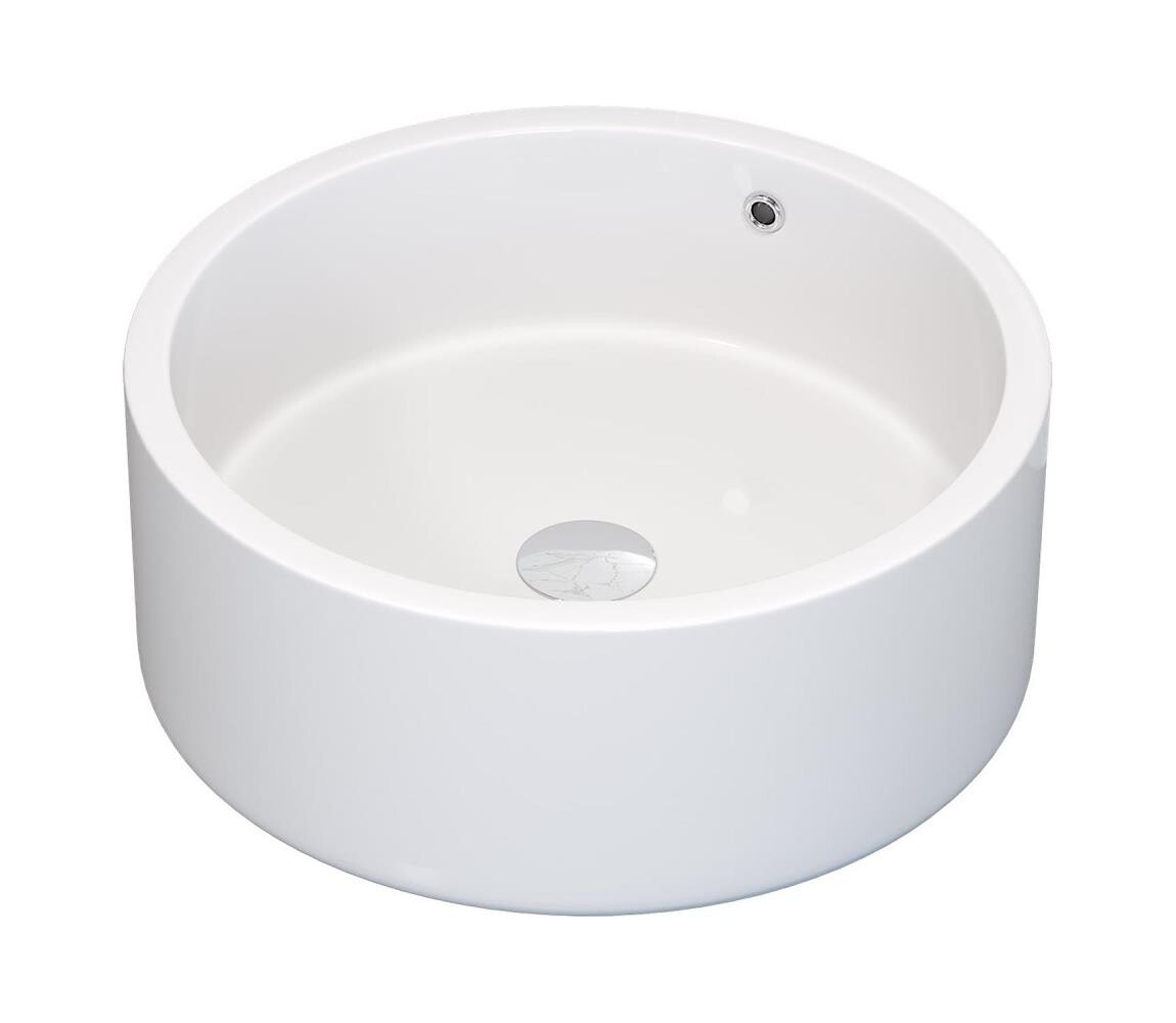 BATH DELUXE 06-041-53-11-00 - Umyvadlo na desku RUNDTOM pr. 41,5cm keramika/bílá 06-041-53-11-00