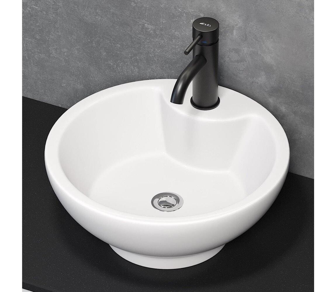 BATH DELUXE 06-045-11-11-00 - Umyvadlo na desku DRAMMEN pr. 40,1cm keramika/bílá 06-045-11-11-00