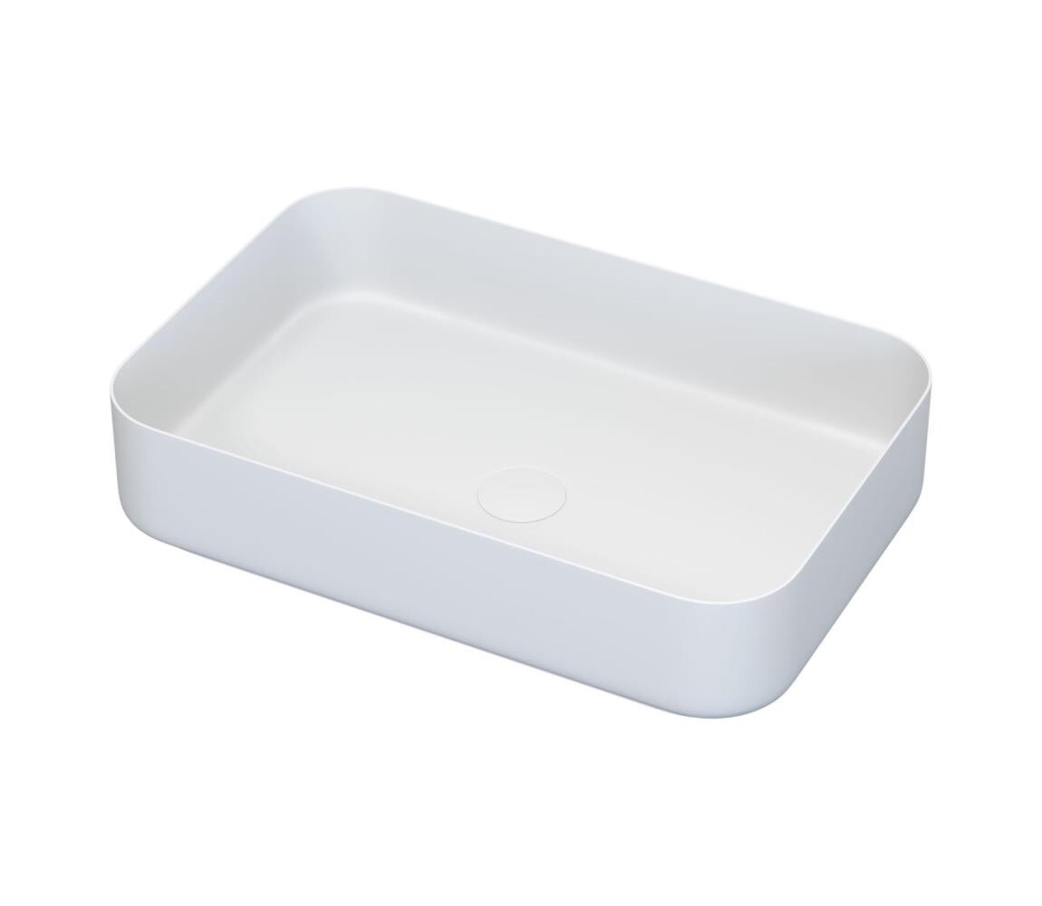 BATH DELUXE 06-052-18-01-00 - Umyvadlo na desku LJORDAL 52x34 cm ocel/bílá 06-052-18-01-00