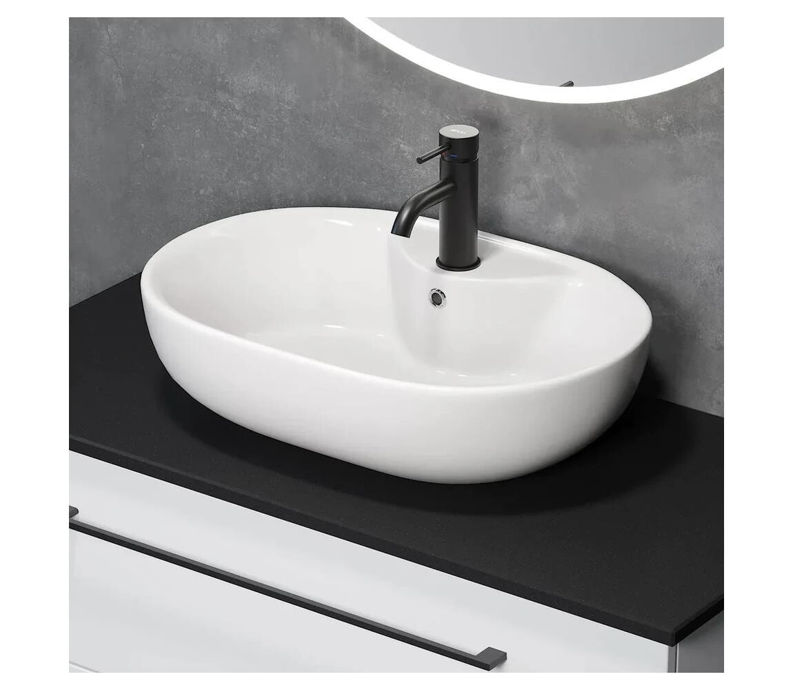 BATH DELUXE 06-060-08-11-00 - Umyvadlo na desku TROMSO 59,5x41 cm keramika/bílá 06-060-08-11-00