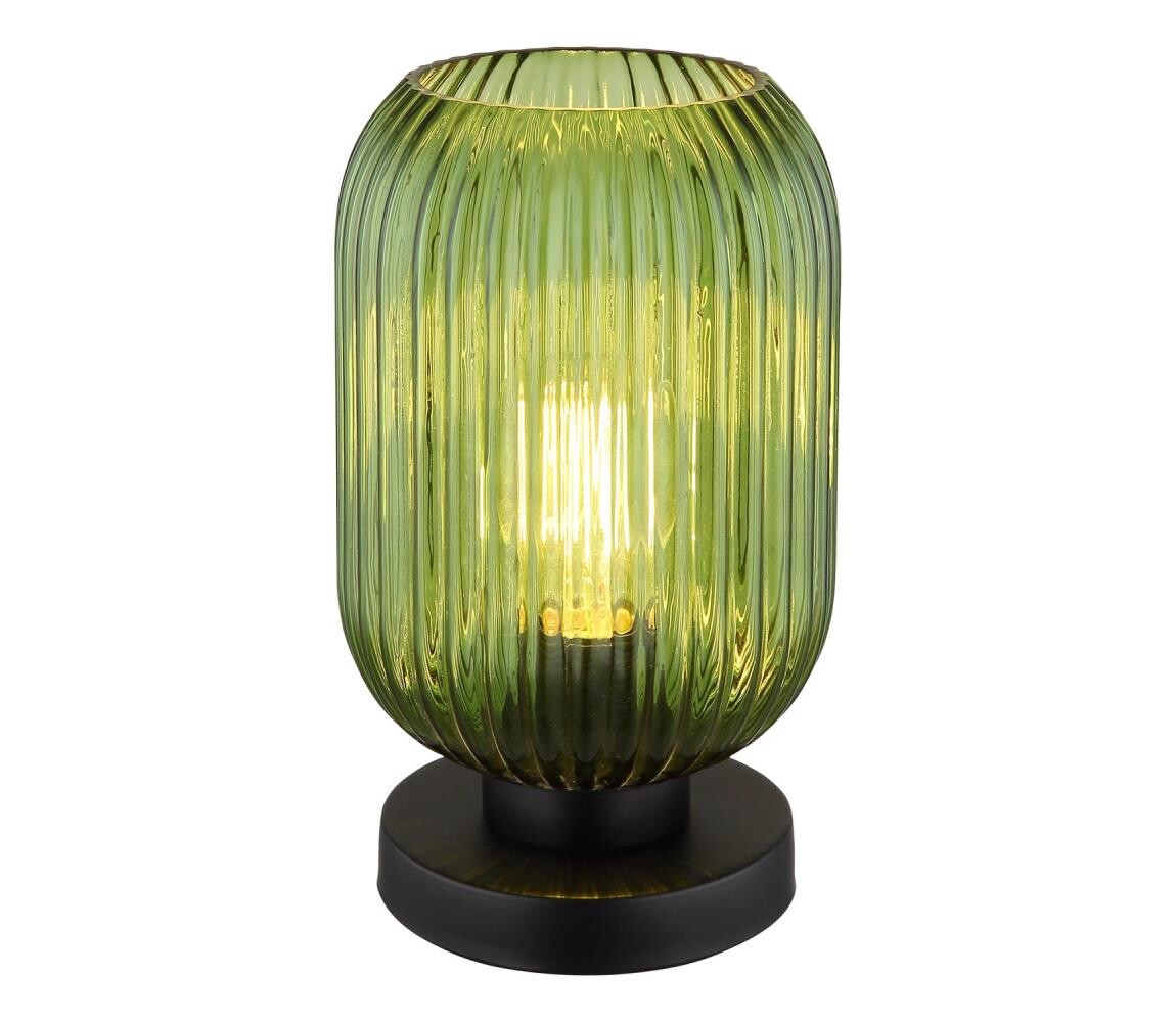Globo 15469TG - Stolní lampa NORMY 1xE27/40W/230V zelená 15469TG