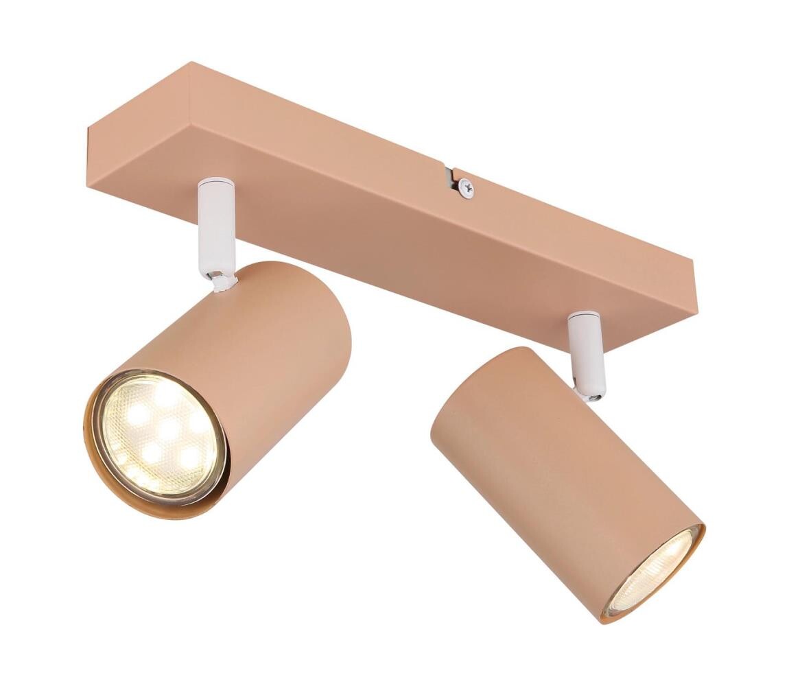 Globo 57911-2P - Bodové svítidlo ROBBY 2xGU10/25W/230V oranžová 57911-2P