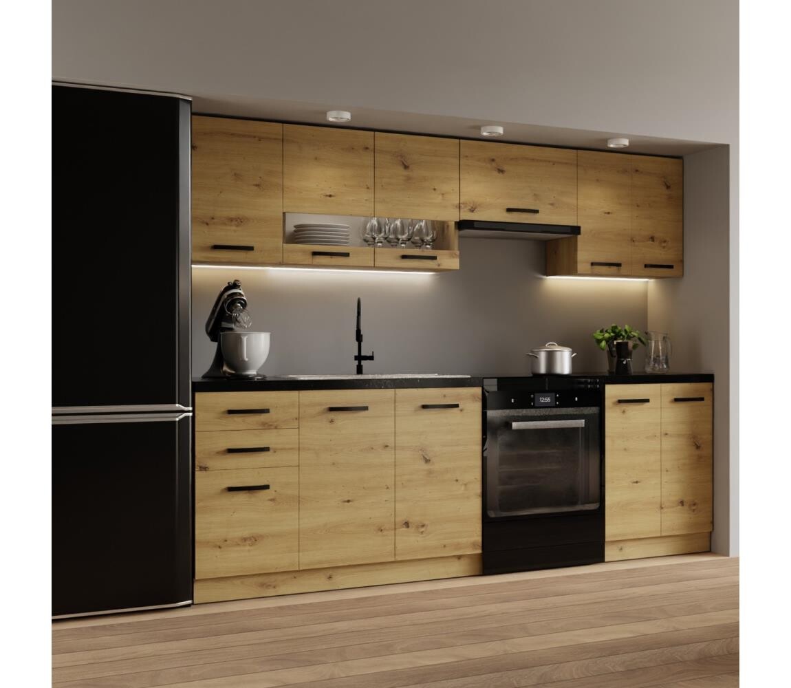 BWS Kuchyňská linka ROSALIA 240 cm dub craft Romantica 240