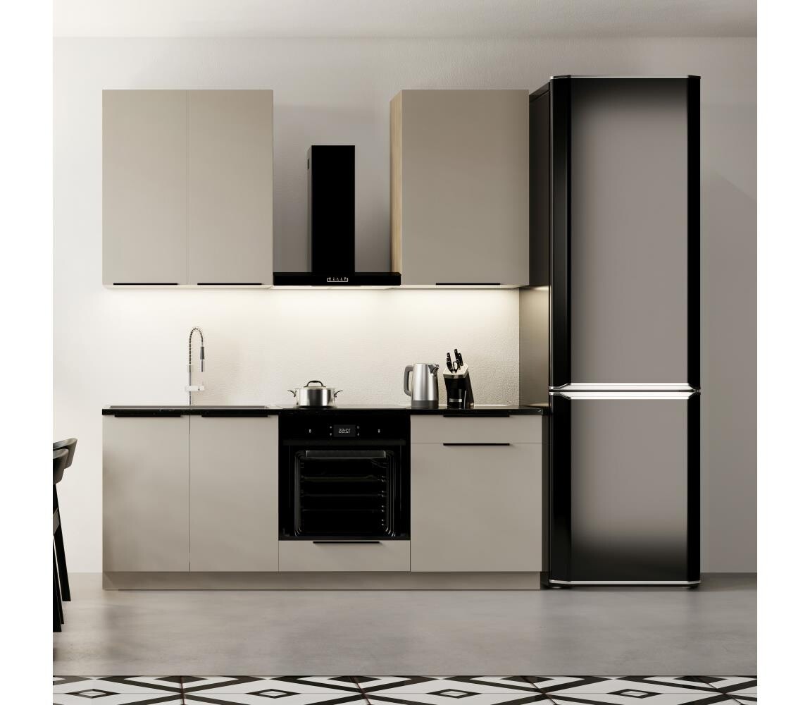 BWS Kuchyňská linka EVE 200 cm taupe Aster 200