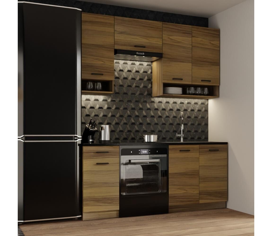 BWS Kuchyňská linka JUNE 180 cm dub Melisa 180