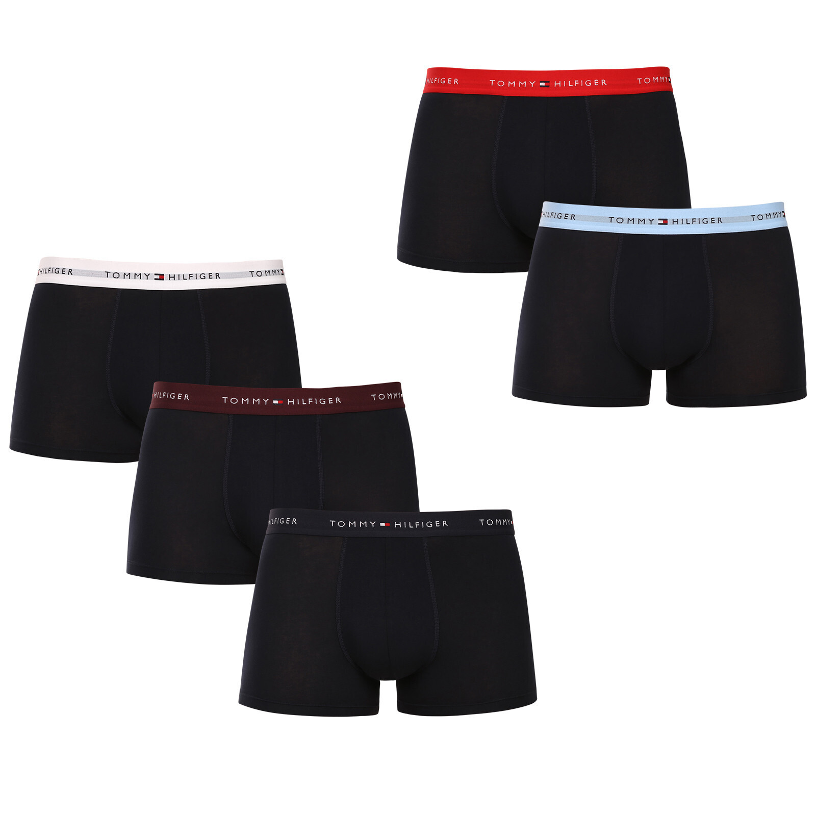 5PACK pánské boxerky Tommy Hilfiger černé (UM0UM03061 0TN) XXL, trenky / trenýrky