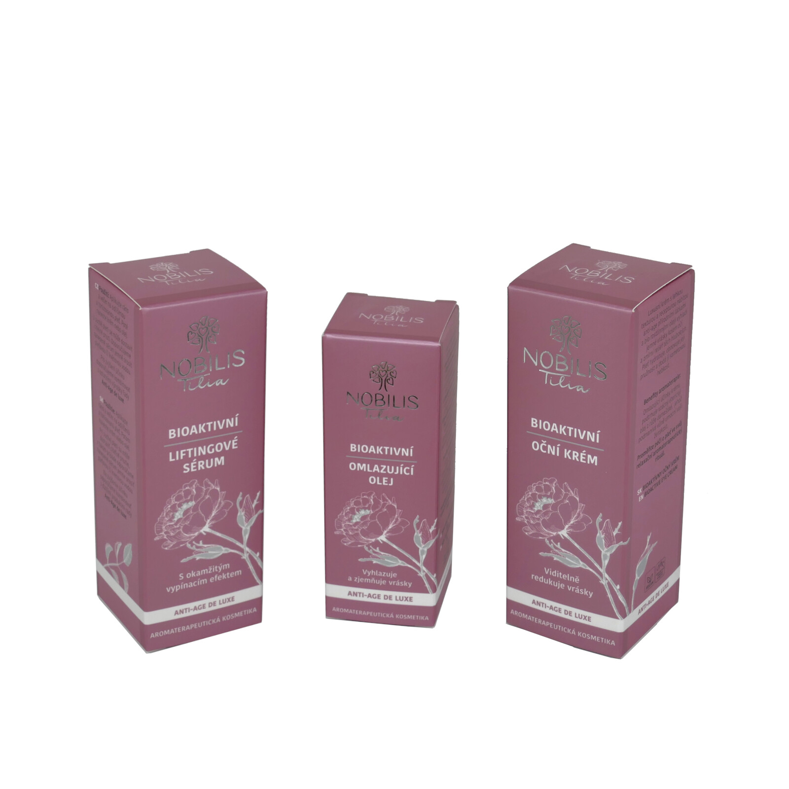 Luxusní Bioaktivní sada Nobilis Tilia Anti-Age - omlazující krém, oční krém, liftingové sérum