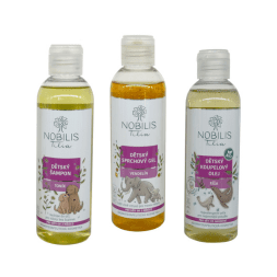 Přírodní péče o miminka - koupací gel, šampón a olej