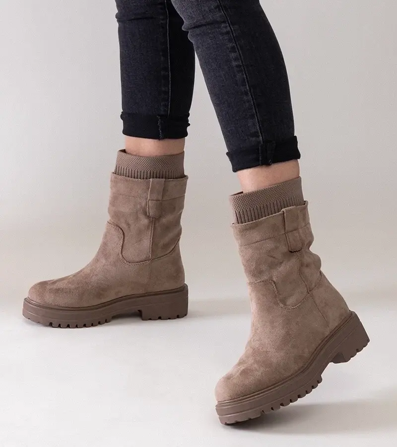 Gemre Ralia béžové slip-on holínky