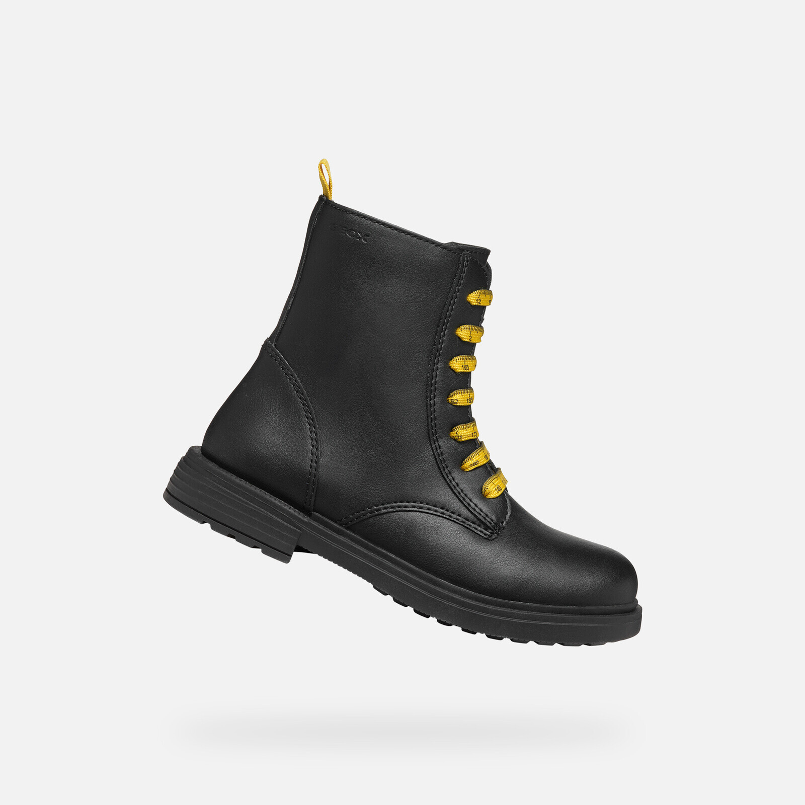 Černé dívčí kotníkové boty Geox Eclair