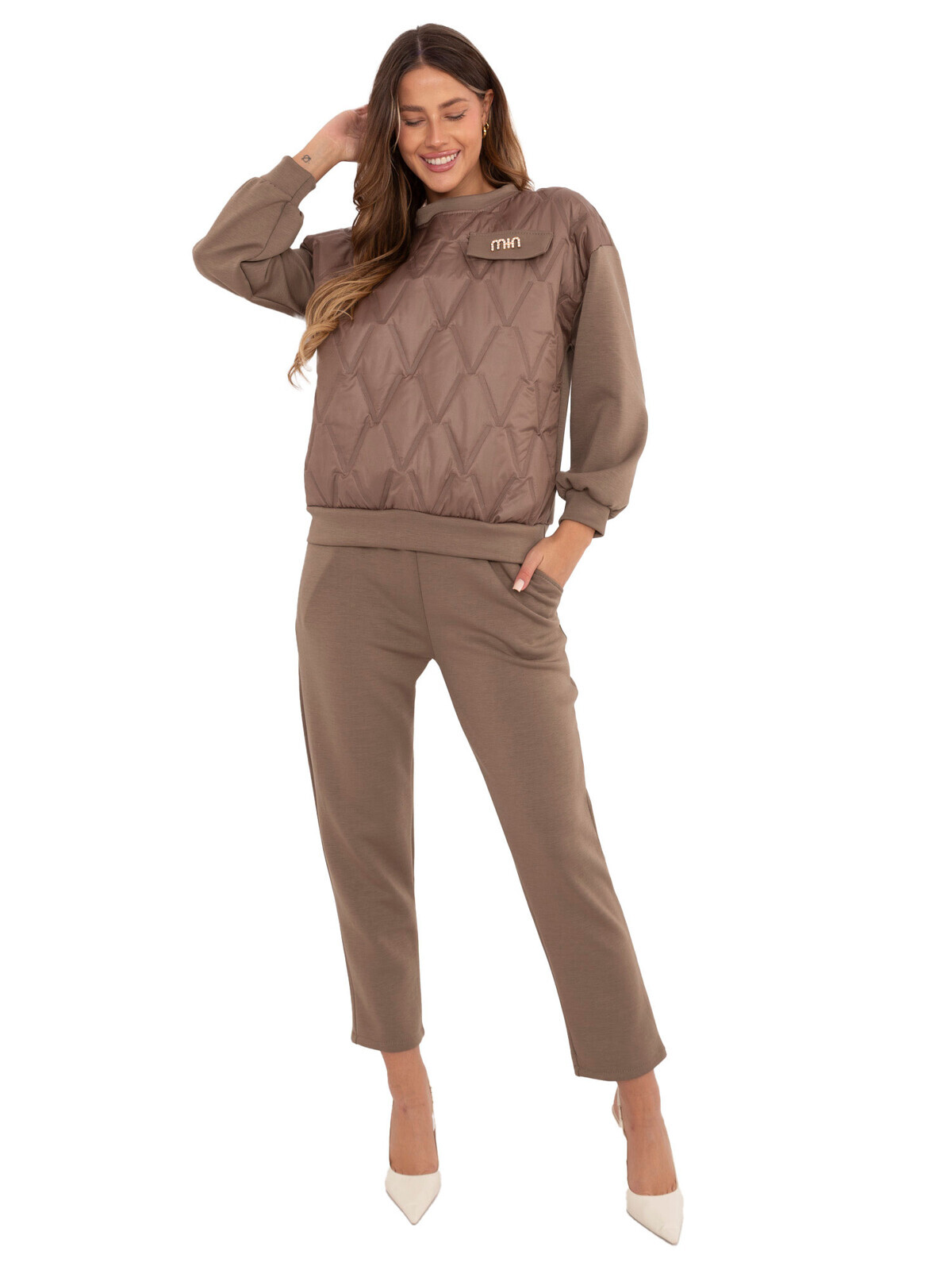 Dámský světle hnědý komplet