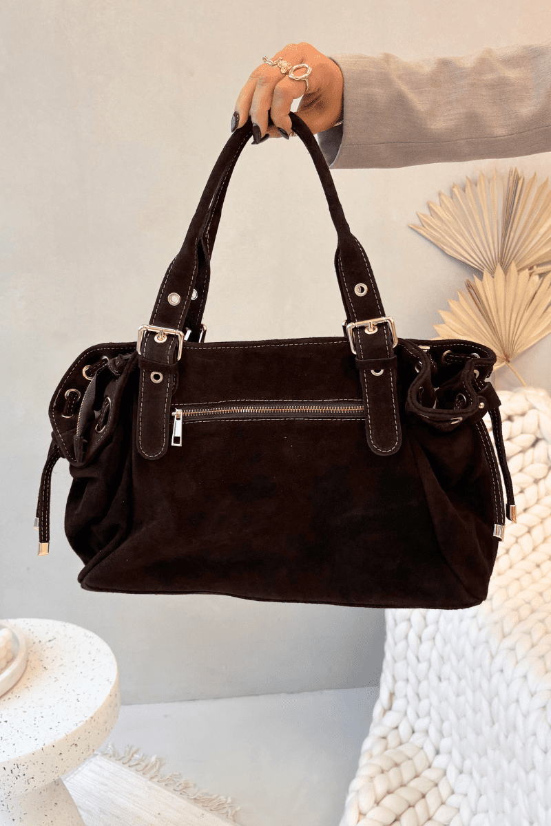 Dámská kabelka z přírodního semiše