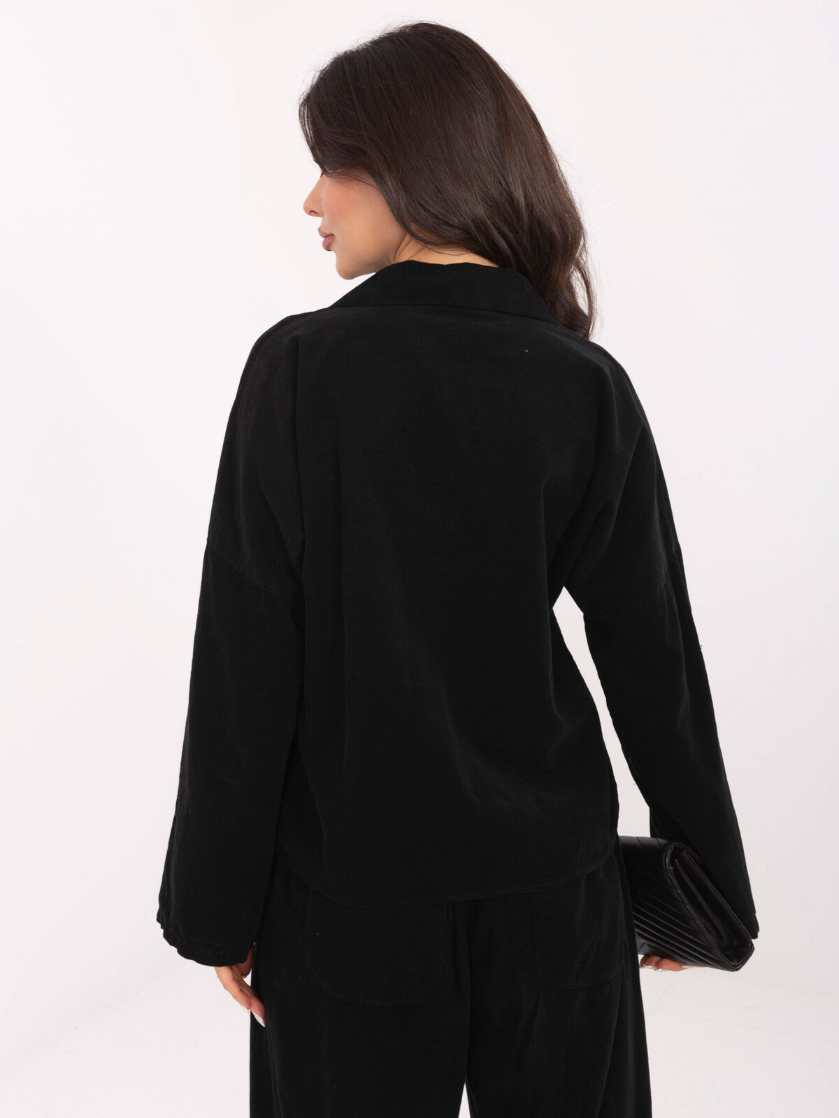 Černá košile s knoflíky