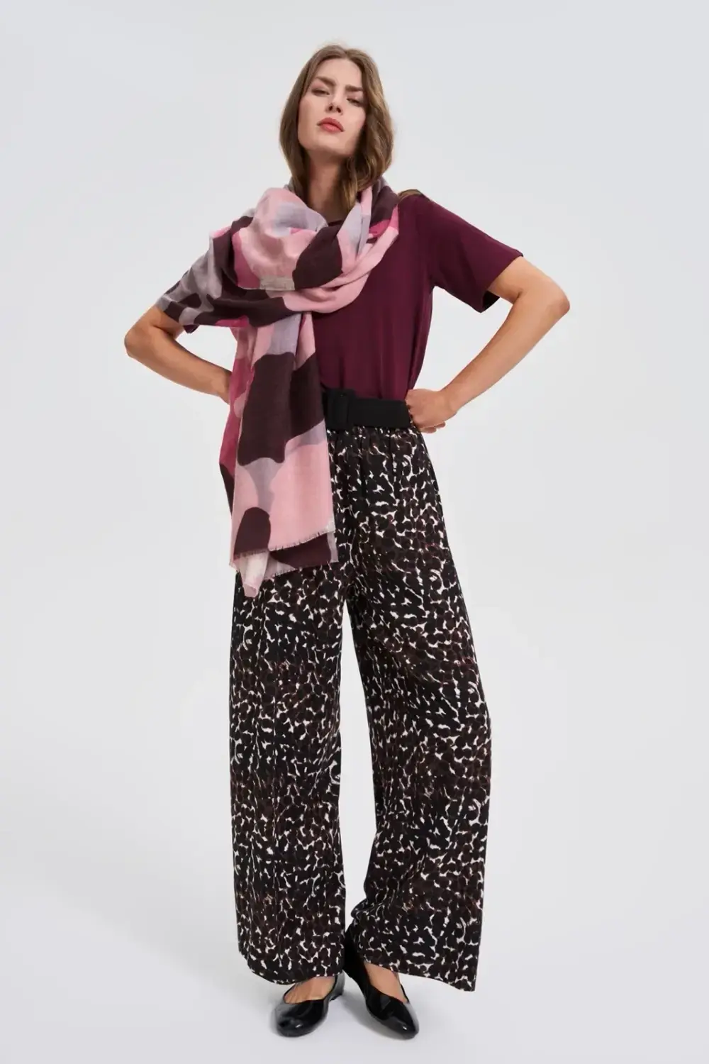 Dámský šátek Marisse burgundy