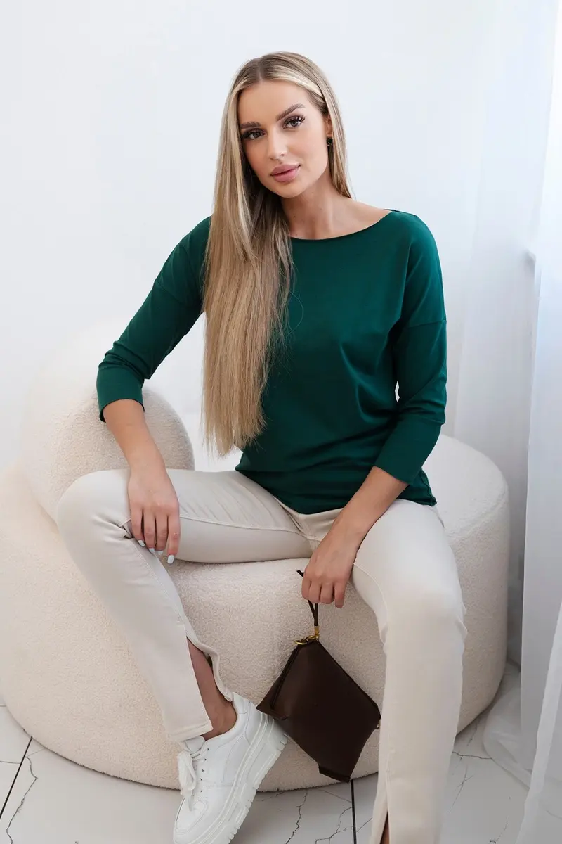 Kesi Bluzka Casual ciemno zielona
