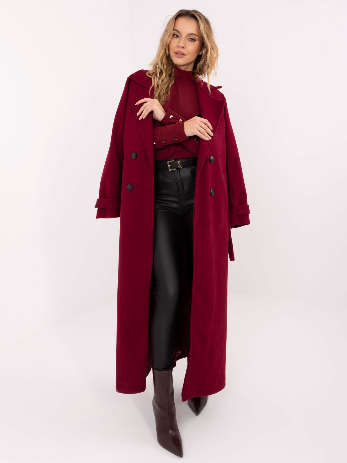 Blouse-MI-BZ-M776.13-burgundy