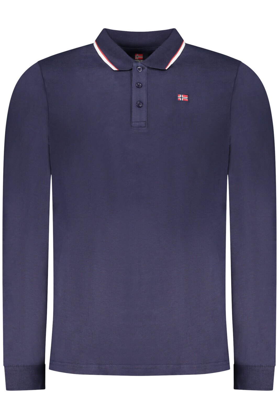 NORWAY 1963 MEN'S LONG-SLEEVED POLO SHIRT, BLUE