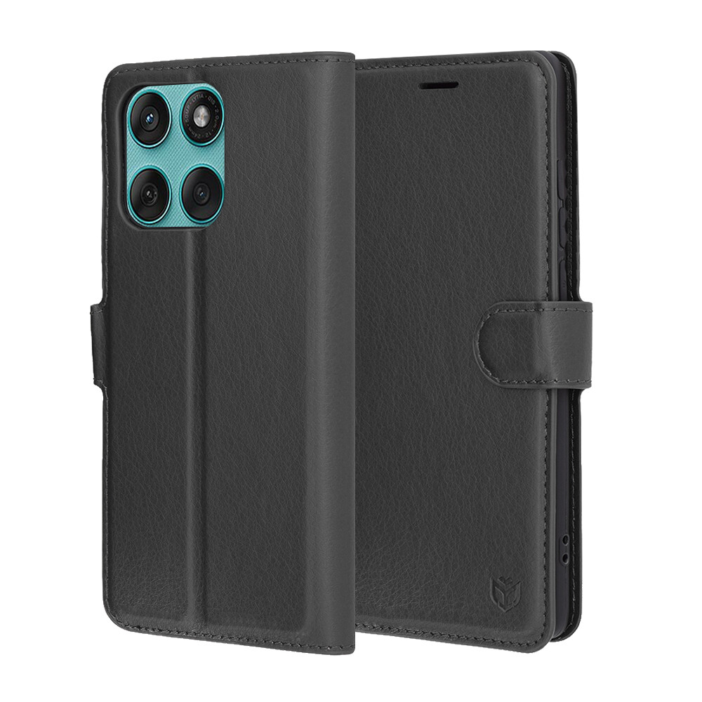 Techsuit kožené pouzdro pro Motorola Edge 60 Edge 60 Fusion černé