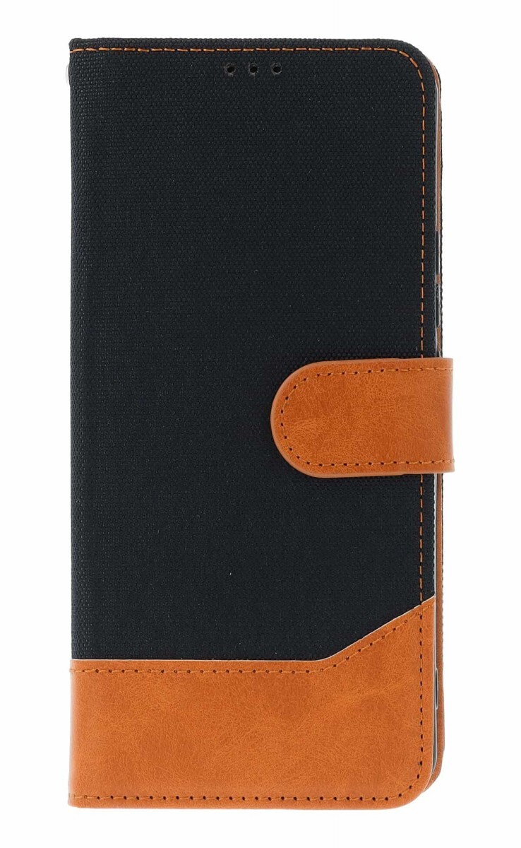 Pouzdro TopQ Jeans Xiaomi Redmi Note 14 knížkové černé 166124