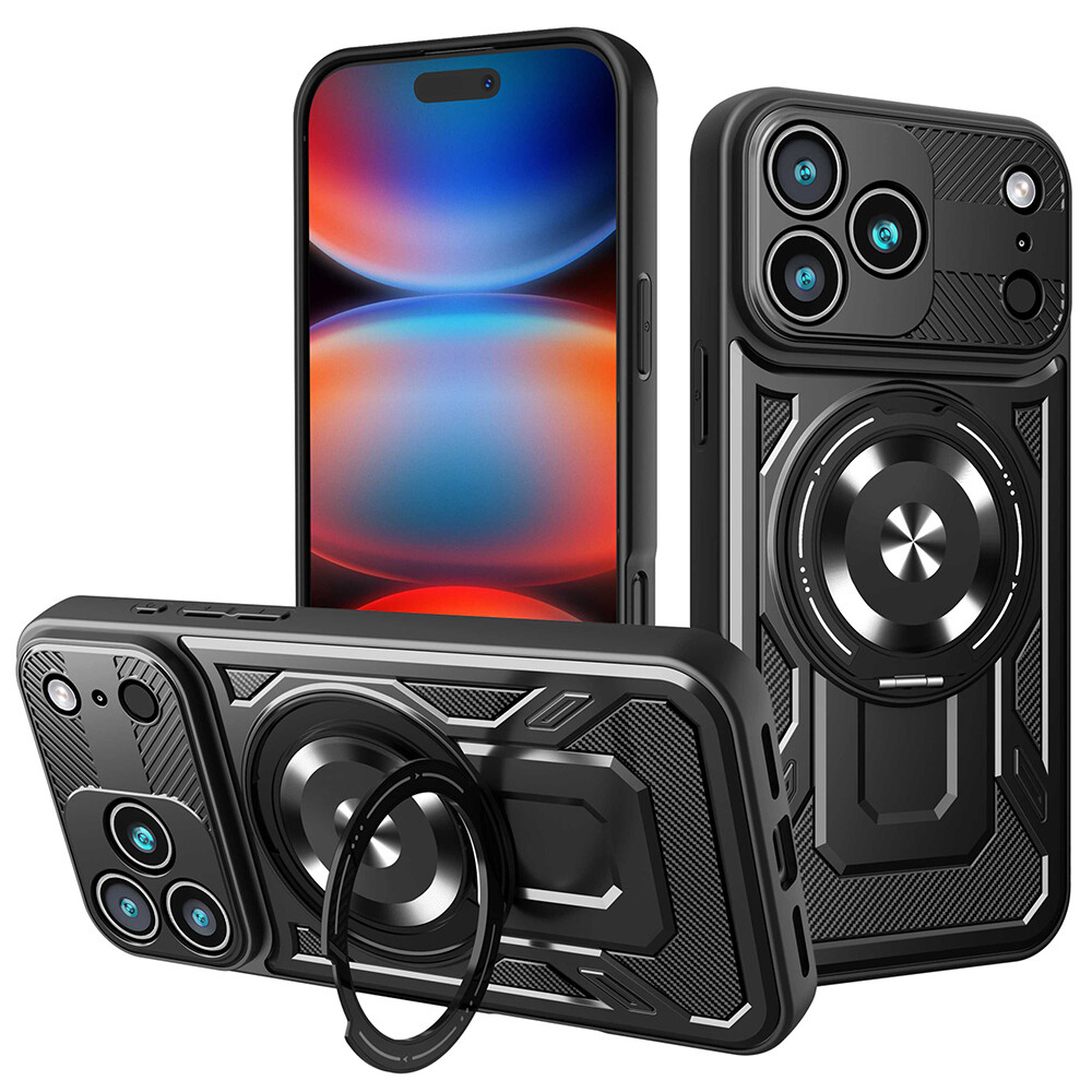 Techsuit RuggedCam pro iPhone 17 Pro Max černý