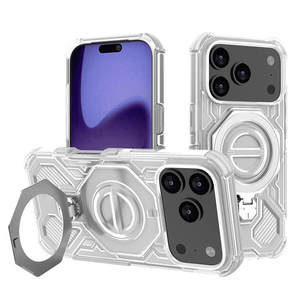 Techsuit Carbon Shield PRO pro iPhone 17 Pro bílá průhledná