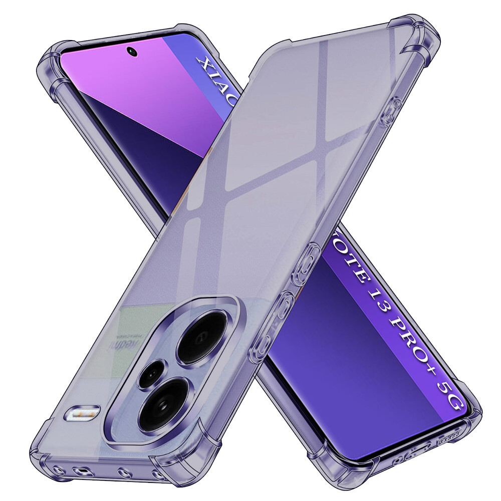 Techsuit Shockproof průhledný silikon Xiaomi Redmi Note 13 Pro+ 5G kouřově černá