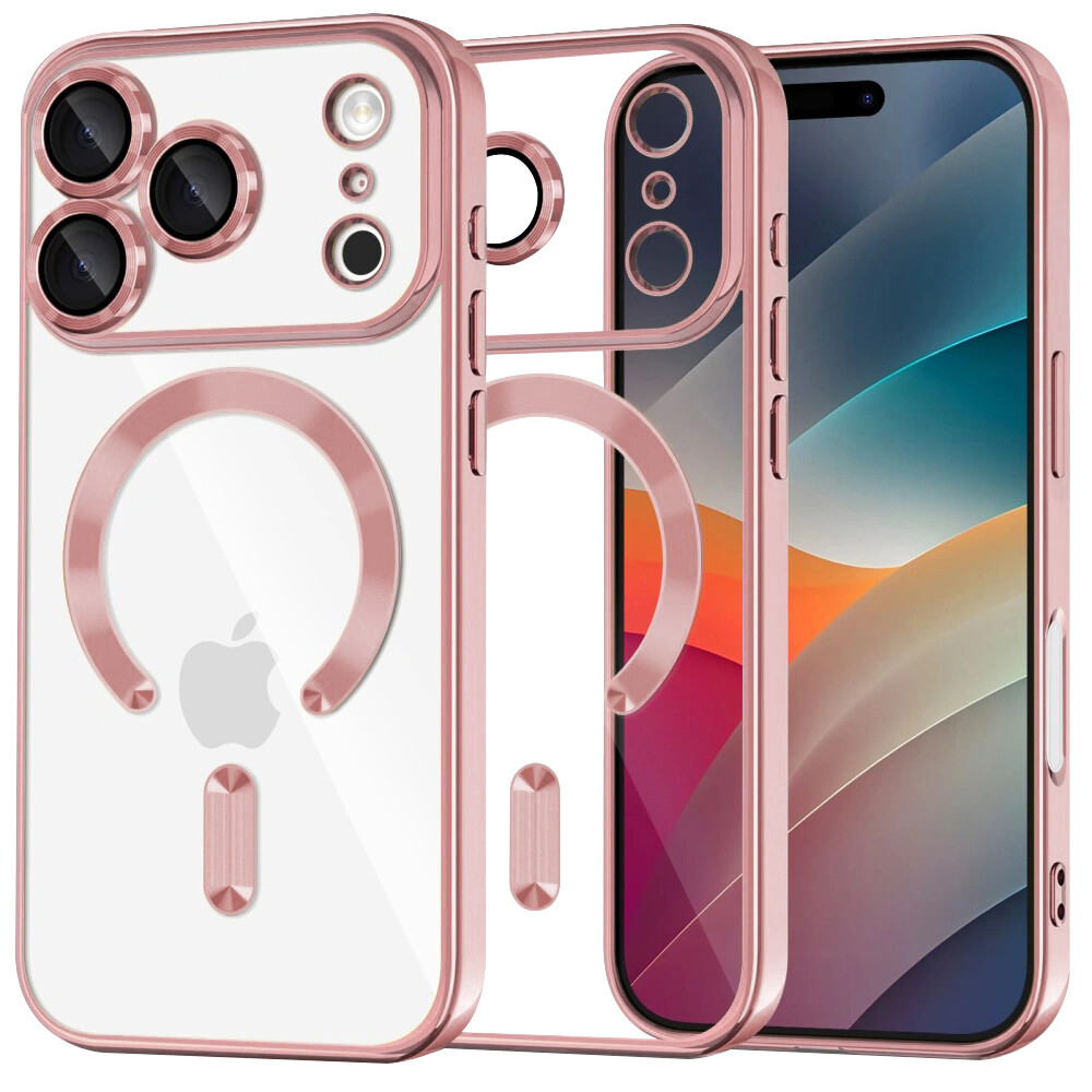 Techsuit Luxury Crystal MagSafe pro iPhone 17 Pro růžový