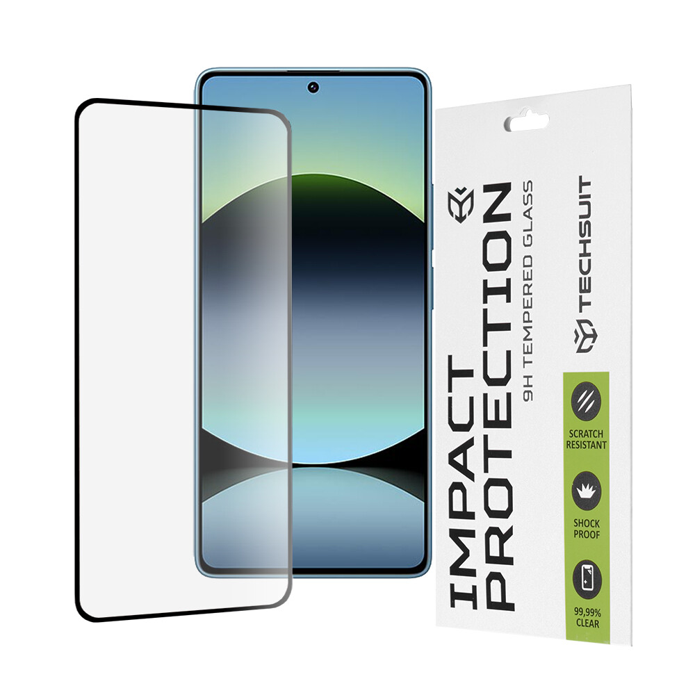 Ochranné sklo Techsuit 111D pro Xiaomi Redmi Note 14S černé